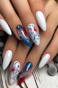 ✨  Whether you're celebrating with friends, family, or just showing off your patriotic spirit, this nail designs will make your fingertips the star of the show.  💅  #4thOfJulyNails #PatrioticNails #NailArt  👉 Click to explore and get inspired!