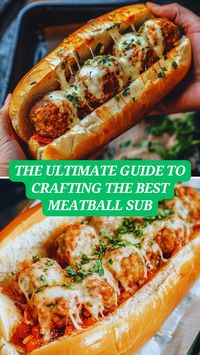 Get ready to make the best meatball sub at home with our ultimate recipe! 🥖🍅 This mouthwatering sandwich is packed with homemade meatballs, draped in a savory marinara sauce, and topped with gooey melted cheese, all inside a toasty hoagie roll. Perfect for a comforting meal that the whole family will love. Follow our easy steps to create a sub that's bursting with flavor and perfect for any meal of the day!