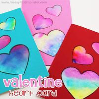 Valentine Heart Card - A fun heart craft for preschoolers