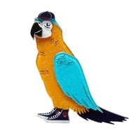 Corey The Macaw Brooch by Erstwilder