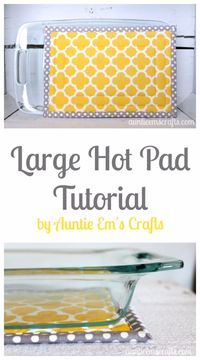 32 things to sew for your kitchen....large trivet tutorial