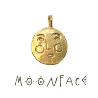 // MOON FACE necklace // / connection to your emotions / dreams / regeneration I AM IN CONNECTION WITH MY EMOTIONS AND FOLLOW MY INTUITION Ever since the moon is facinating all the humans.  The moon face helps you to connect to your emotions in a stable and healthy way.  The moon connects you with your wildest dreams and gives you the gift of deep regeneration to make them real. This pendant  is a bit playful and matches your individual look. This moon face was modelled by me from wax, put into