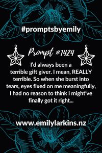 Fantastic writing prompts to get creative ideas flowing! #PromptsByEmily #WritingPrompts #WritingPrompt #StoryPrompt #WritingInspiration #StoryPrompts #StoryStarter #StoryStarters #WritingInspiration #Prompt #Writing #CreativeWriting #CreativeWritingIdeas #EmilyLarkins #EmilyLarkinsAuthor #NaNoWriMoPrompts #NaNoWriMoIdeas #Preptober #AmWriting #WritersOfPinterest #WritingCommunity #WritersOfPinterest #Prompts #TeenPrompt #ComedyPrompt #HolidayPrompt #RomancePrompt