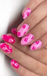 Looking for some flower nail designs? Check out this list of 35+ simple and cute flower nails! From beautiful French tips to vibrant pink, white, blue, yellow, and green hues, these floral nail designs will add a touch of beauty to your fingertips. Plus: spring nails, summer nails.  (📷 nailsbylaney_ IG)