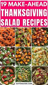 Thanksgiving salad recipes are a fresh and flavorful addition to your holiday table. Discover a variety of make-ahead Thanksgiving salads, from healthy green salads to hearty grain salads that please a crowd. Try festive cranberry salads and roasted vegetable salads for a seasonal twist. Explore vegan Thanksgiving salads and gluten-free options for special diets. Find the perfect salad to complement your feast here.