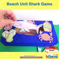 A game that I adapted and named it the Shark Game. Print the sharks and cut along the lines. Put the cutouts that you want your students to identify in a recycled kleenex box along the sharks. tell the students that they win a point if they cna name the cutout and if they get teh shark comes they lose the game. The idea is to avoid to get the shark.