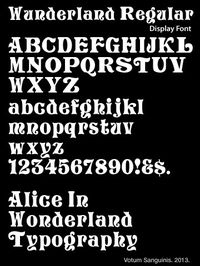 Original Alice In Wonderland Font – Cartoon Typography | Dark Shadows Collection - Dark Votum Designs