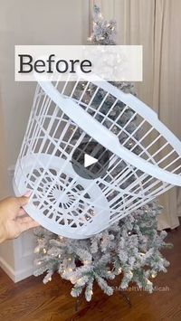 9.4M views · 116K reactions | It’s the DIY jumbo ornaments for me 😍 Here are three of my most viral Dollar Tree Christmas DIYs. Some tips: 1) Tree Collar • You will need about 9-10 mop pads • I recommend hot gluing the pads onto the frame 2) Jumbo Ornaments • This project req | Micah Enriquez is hare | Micah Enriquez is hare · Original audio