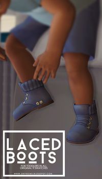 Laced Boots for ToddlersHere are the Get to Work boots converted down to toddlers in all of their original 9 swatches. Did this for @uniquely-khaotic, but you can all enjoy them too. If you have any...