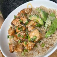 Air Fryer Salmon Poke Bowl