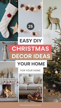 Discover 25 DIY Christmas decorations that elevate your home without breaking the bank. Get crafty with unique, affordable designs!