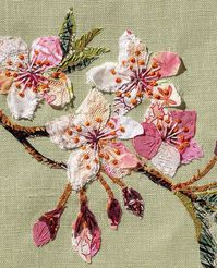 Inspire your own creativity and relax with this beautiful Cherry Blossom slow-stitching by Wattle&Loop.  Approx Finished Size:  8.5" X 6.5" (21.5 x 16.5 cm).