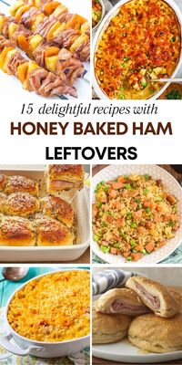 Here are 15 best recipes to use up your leftover Honey Baked Ham. Because leftover ham recipes don't have to suck. If you make either of these recipes, leftover ham will taste just as good as the first time. Recipes are easy and delicious.