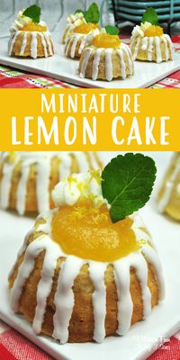 Mini Lemon Cakes - Kitchen Fun With My 3 Sons