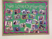 Our preschool loves families and our class loves seeing photos of mom and dad all day!