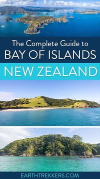 How to visit the Bay of Islands, New Zealand. Cruise tours and helicopter rides. Things to do in the Bay of Islands. How to plan your visit with photos, maps, and helpful tips.