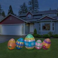 The Holiday Aisle Easter Giant Egg Featuring Lighted Interior Inflatable