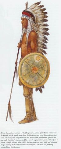 Comanche wariror, c. 1840.