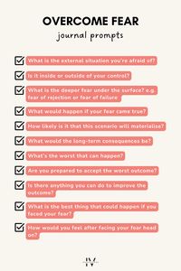 Want to overcome fear in any situation and live your best life? These journal prompts will help you to overcome fear in ANY situation! Read the blog to understand more about where fear comes from and how we can reframe it into a more empowering narrative. 💪