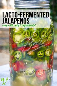 Made with only 2 ingredients but packed with so much fiery flavor and healthy enzymes, these lacto-fermented jalapeños make a great condiment to accompany any dish.