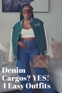 We get it, denim cargo pants are back as if they never left, but updated. We’ve seen them all over our IG timelines being worn by the it girls, celebs, and high fashion models. Not only am I obsessed with them, I came up with 4 ways for you to style a pair of your own.