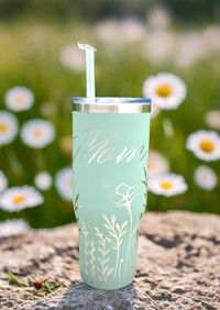 40 oz Wildflower Mom Tumbler