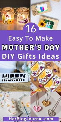 Are you looking for Quick and easy to make DIY Mother's Day gifts for your mother? then check these easy handmade DIY Mother's Day gift ideas.