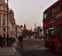 London at sunset, big ben on sight, a red double decker bus driving by, nostalgia is real (shot from 2017) #darkacademia #travel #travelling #london #england #bigben #aesthetic #photography #uk