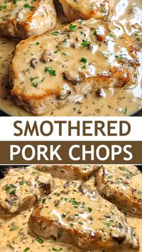 Looking for a comforting meal? These Smothered Pork Chops are juicy, flavorful, and topped with a rich onion gravy that will make your family ask for seconds! Perfect for weeknight dinners or special occasions, this dish promises to impress. Save this recipe for a delicious dinner that the whole family will enjoy!