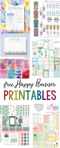 free planner printables | happy planner | happy planner printables | free printables | organization | organize