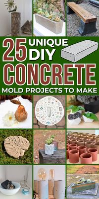 Get creative with these fun DIY concrete mold ideas. Perfect for making unique home decor!