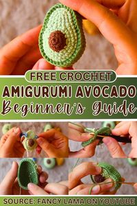 Crochet Amigurumi Avocado