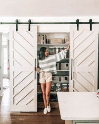 DIY Pantry Double Barn Doors - Pretty in the Pines, North Carolina Lifestyle and Fashion Blog