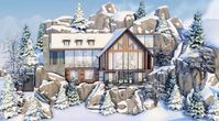 bubu - sims4 on Instagram: “WINTER MANSION❄️✨ - Finally finished this huge winter mansion. It's located on of the 50x50 lots in Mt. Komorebi and perfect for sims that…”