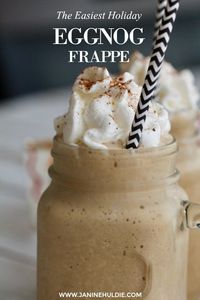 The Easiest Eggnog Frappe Recipe