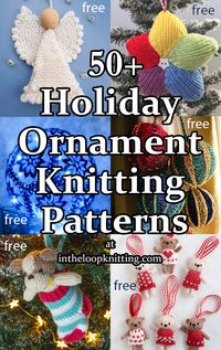 Free Knitting Patterns: Family Slippers, Baby Sets, Holiday Ornaments, Limited Time