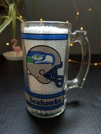 Seattle Seahawks Beer Mug, Beer Stein, Chevron Gas, Beer Glass, Team Sports, Drink and Barware, Steins by SethsVintageEmporium on Etsy