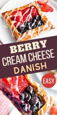 Enjoy the perfect blend of cream cheese and berry filling in our air fryer cream cheese danish. It's a delicious twist on a classic favorite!