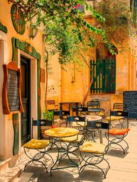 small restaurant on the streets of treviso, italy