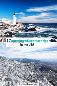 Tap to see the best winter road trips! From snow-covered peaks to festive city stops, we’ll show you where to go this winter. Save this pin and get ready to hit the road. | Winter Getaways | Winter Vacations | Winter Road Trips | Road trip during Winter | Witner Road Trips in the US