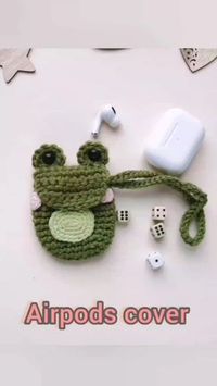 Crochet wristlet purse can be used as dice holder, dice bag, airpod case or rear view mirror accessories for women.