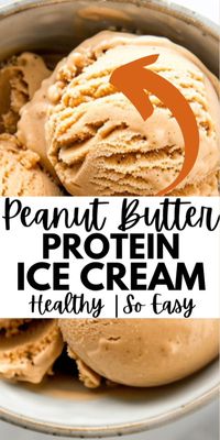 High protein ice cream recipes have been going viral all over TikTok and Instagram in 2024, and this peanut butter flavored recipe is one that you need to try! You'll need just 5 ingredients and it's made with a blender instead of an ice cream maker, so it's super easy. Click for the simple, quick instructions and save this Pin for healthy dessert inspiration!