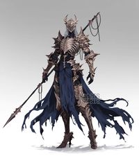 Skeleton armor character design