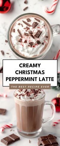 Warm up with this Creamy Christmas Peppermint Latte that's oh-so-festive! It's a delightful treat that adds a cozy touch to your holiday gatherings or stays in during the chilly season.