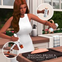 Basting Brush & Seasoning Bottle Override | Sims 4 | Patreon