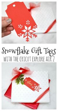 These snowflake gift tags are a gorgeous addition to any package, and you can create them so quickly and easily!