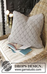 Alvira Pillow / DROPS 183-40 - Gratis strikkeopskrifter fra DROPS Design