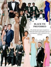 Black Tie Wedding Dress Code Inspo #wedding #blacktie  Follow my shop @esthercollins on the @shop.LTK app to shop this post and get my exclusive app-only content!  #liketkit #LTKStyleTip #LTKWedding #LTKSeasonal @shop.ltk