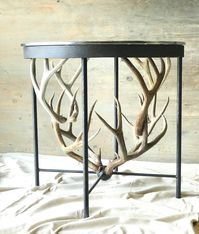 Antler & Iron Table, Handcrafted Using Naturally Shed Rustic Antlers and Wrought Iron - Etsy