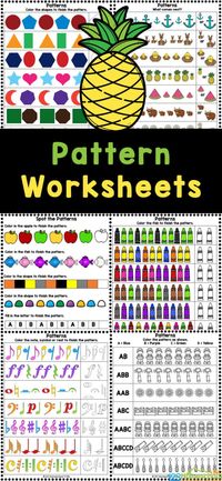 An essential early math skill is understanding patterns. These pattern worksheets are a fun, free printable math worksheet that allows students to practice this concept. Simply print the pattern activities for kindergarten, pre-k, and first grade to review patterns for kids.